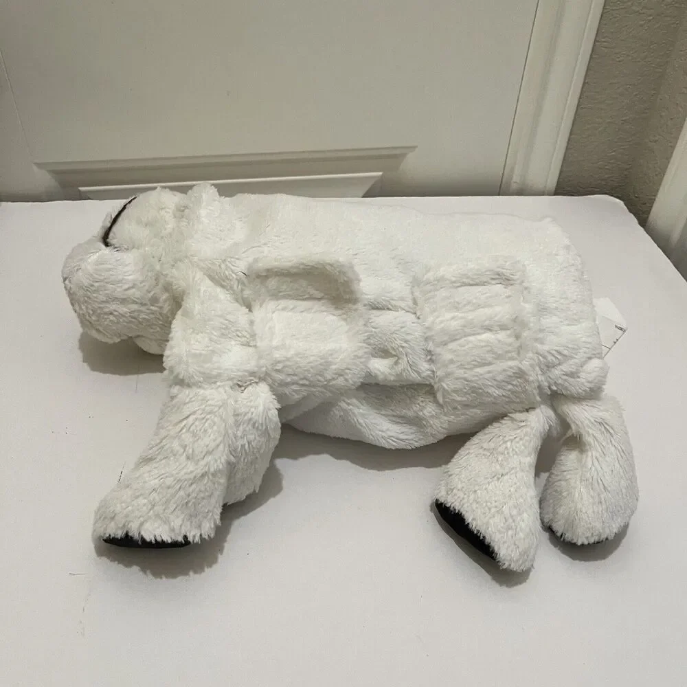 Piper Kids White Llama Plush Pillow Pet Foldable Cuddly Travel Friend 12